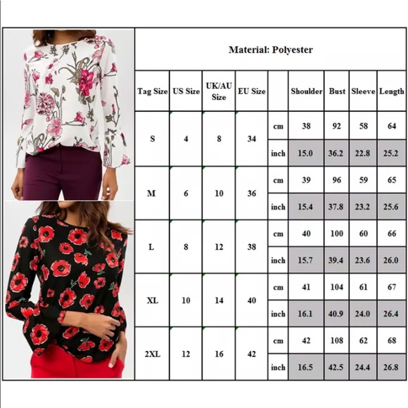 Black Floral Top New With Tags - Picture 4 of 4